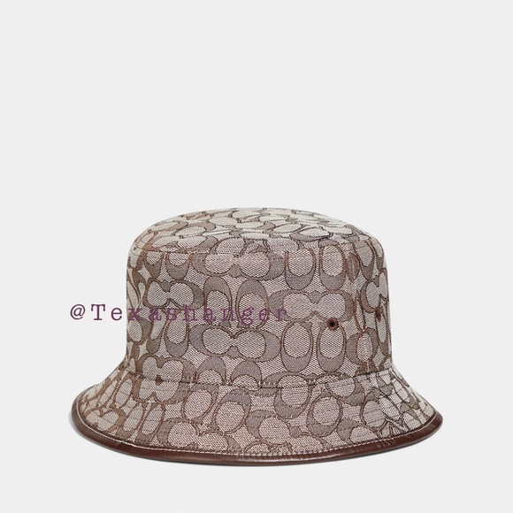 NWT Coach Signature Jacquard Bucket Hat - Picture 1 of 14